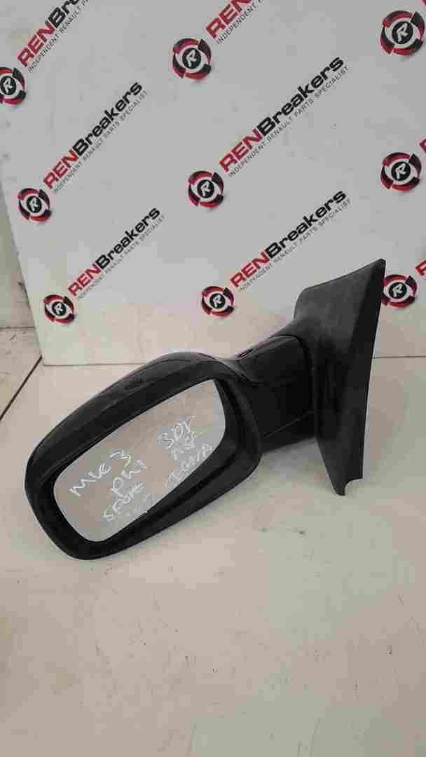 Thumb 2 Renault Clio MK3 2005-2009 Passenger NS Wing Mirror Black TEGNA