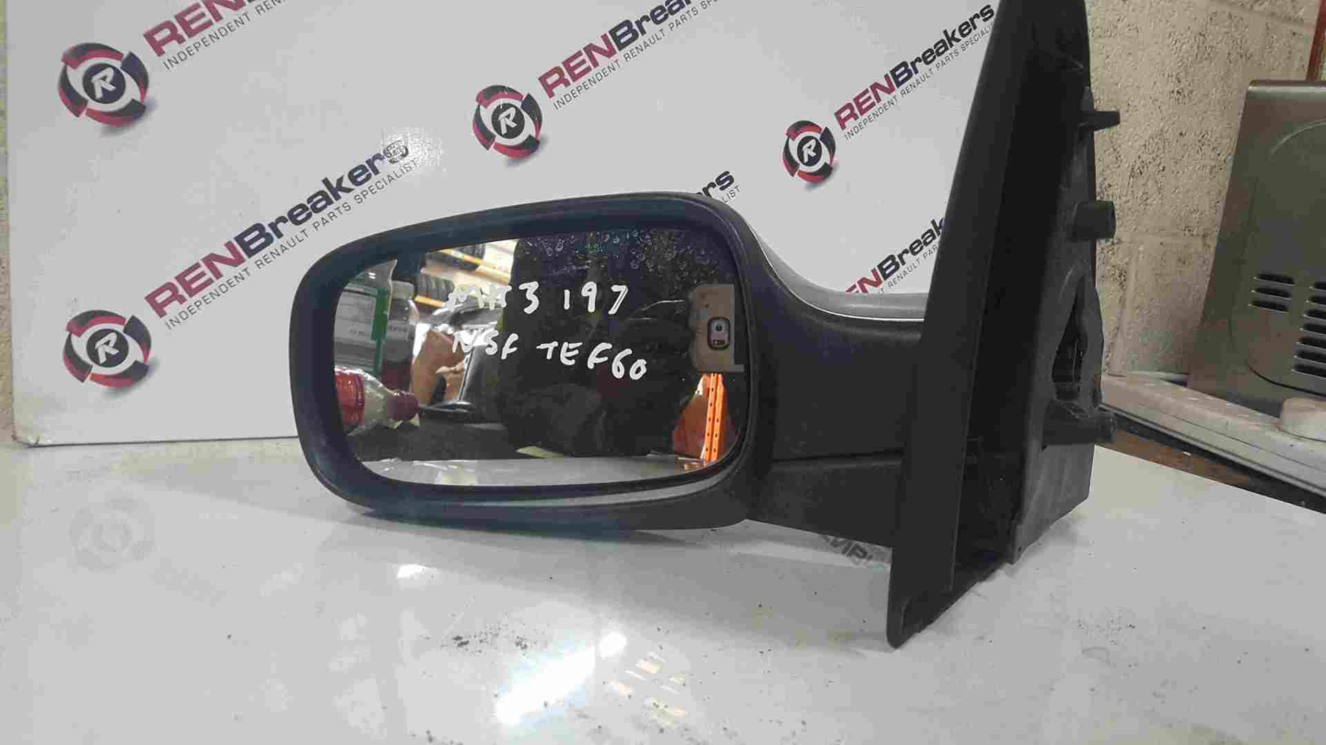 Thumb 3 Renault Clio MK3 2005-2009 Passenger NS Wing Mirror Grey Silver TEF60