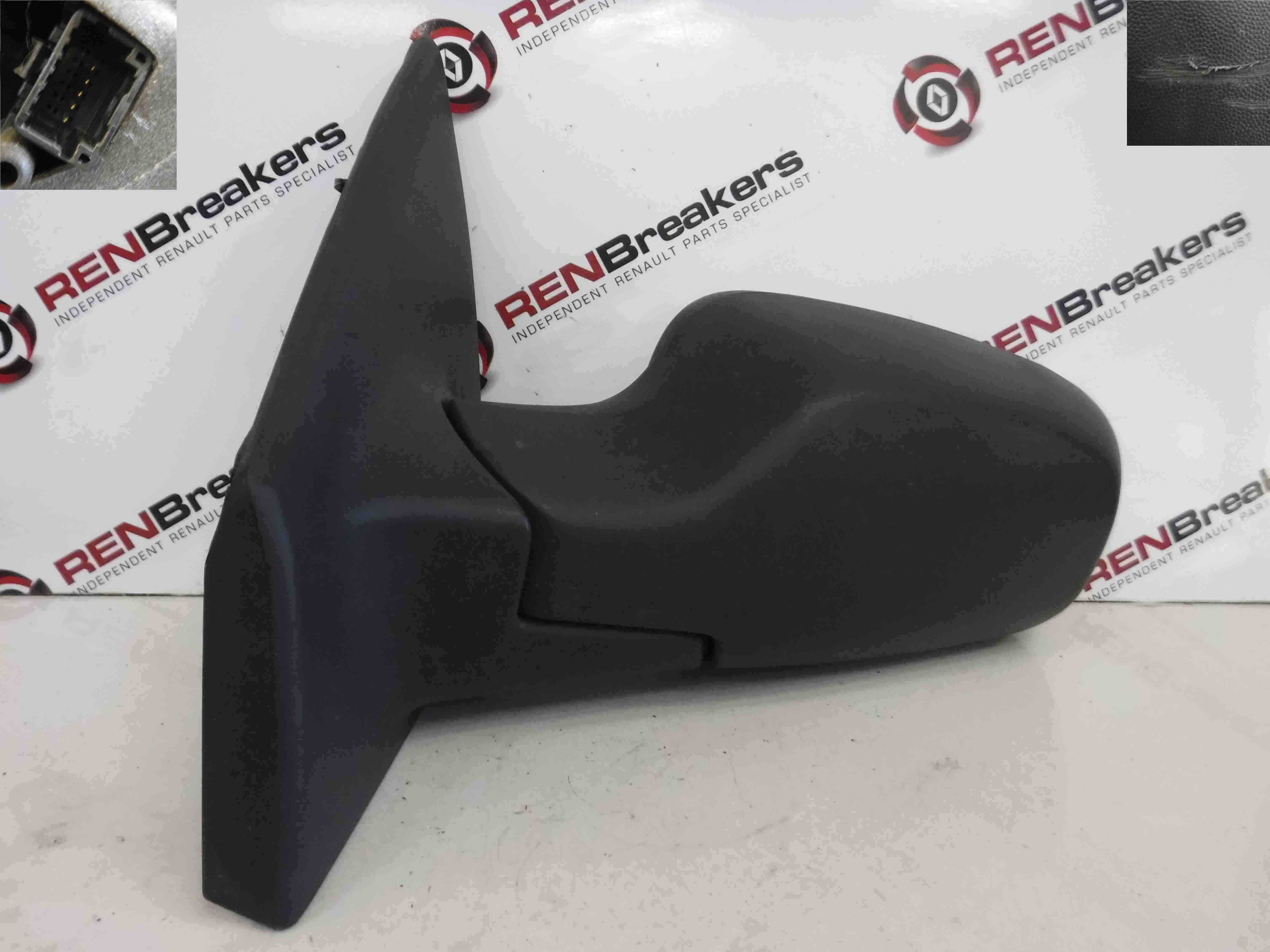 Renault Clio MK3 2005-2009 Passenger NS Wing Mirror Plain Black