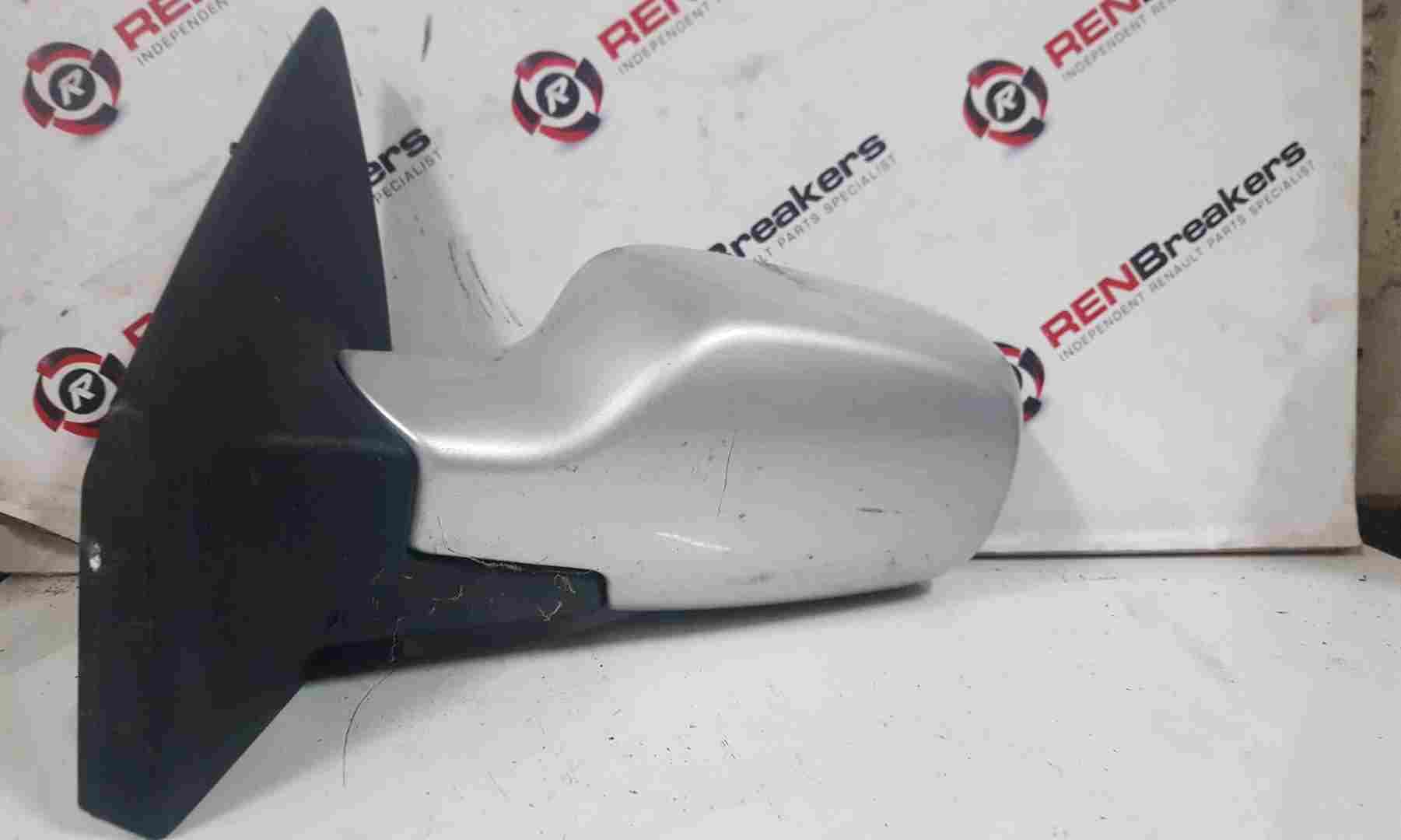 Thumb 5 Renault Clio MK3 2005-2009 Passenger Ns Wing Mirror Silver Ted69 cracked