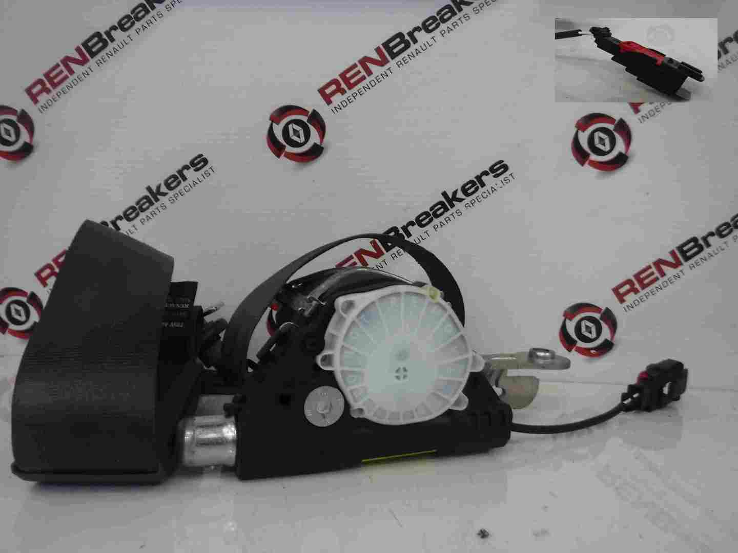 Renault Clio MK3 2005-2012 Passenger NSF Front Seatbelt 3dr Black Plug 34054602A