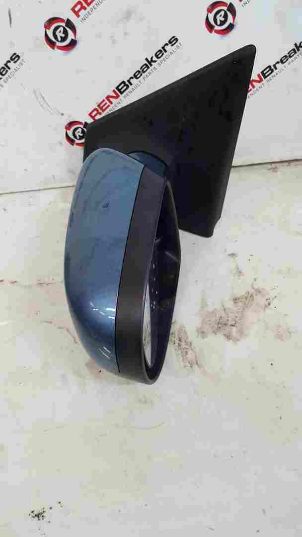 Thumb 7 Renault Clio MK3 2009-2012 Passenger NSF Wing Mirror Blue Ternl