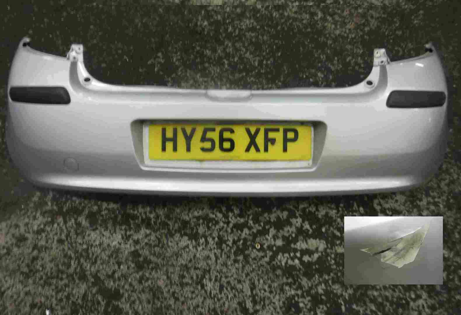 Renault Clio MK3 2005-2009 Rear Bumper Silver TED69