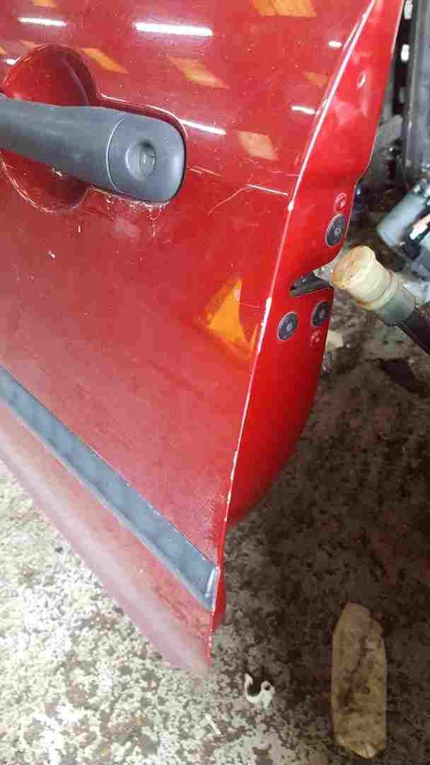 Thumb 3 Renault Clio MK3 2005-2009 RED Tennj Passenger NSF Front Door 3Dr 3 Door