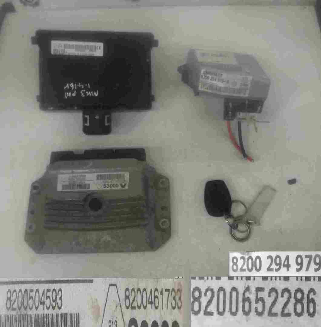 Renault Clio MK3 2005-2012 1.4 16v ECU SET UCH BCM Steering ECU + Key Fob
