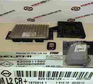 Renault Clio MK3 2005-2012 1.5 dCi ECU SET UCH BCM Immobiliser + Key Fob
