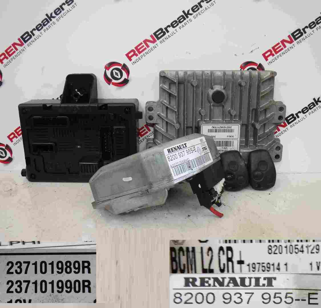 Renault Clio MK3 2005-2012 1.5 dCi ECU SET UCH BCM Steering ECU + 2 Key Fobs