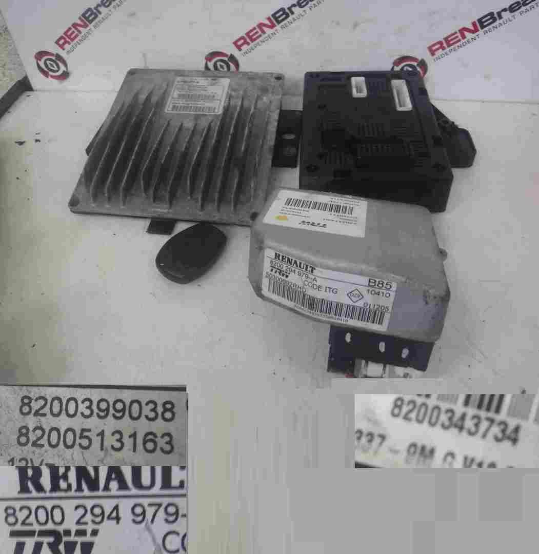 Renault Clio MK3 2005-2012 1.5 dCi ECU SET UCH BCM Steering ECU + Key Fob