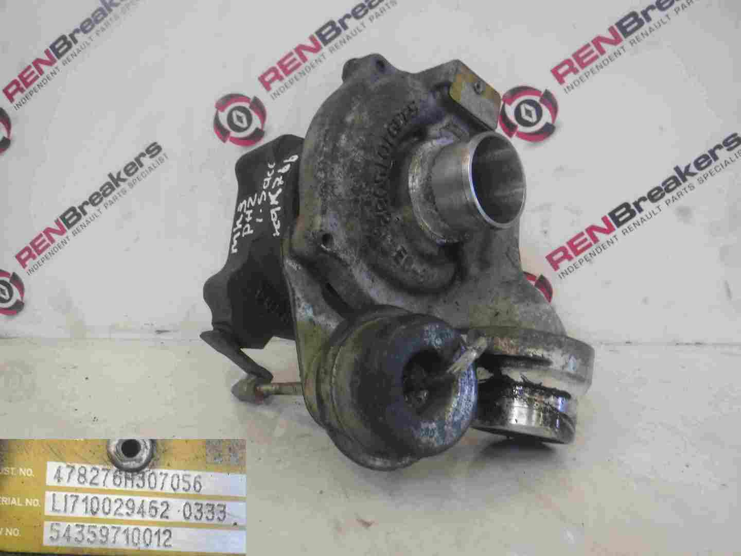 Renault Clio MK3 2005-2012 1.5 dCi Turbo Charger Unit K9K 766 830 54359710012