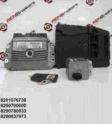Renault Clio MK3 2005-2012 1.6 16v ECU SET UCH BCM Immobiliser + Key Card