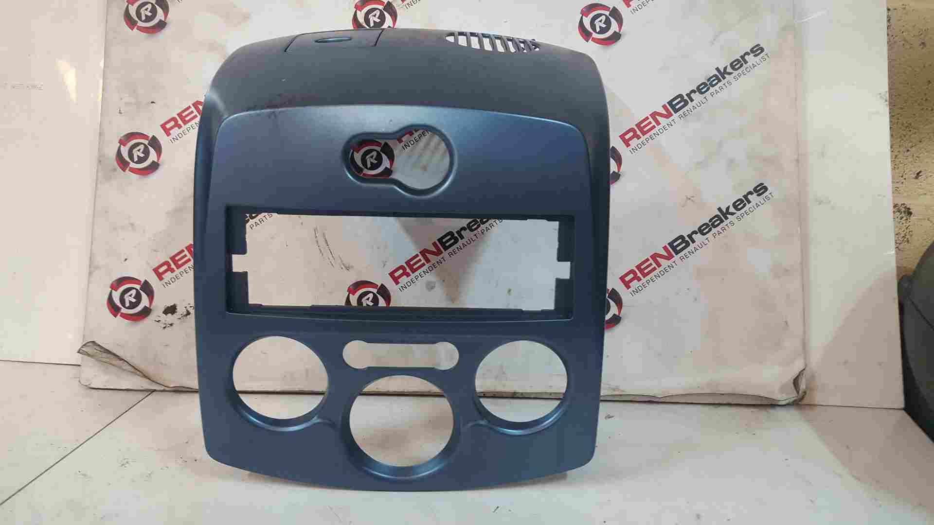 Thumb 8 Renault Clio MK3 2005-2012 Blue Centre Dashboard Trim Plastic Dash Inserts 