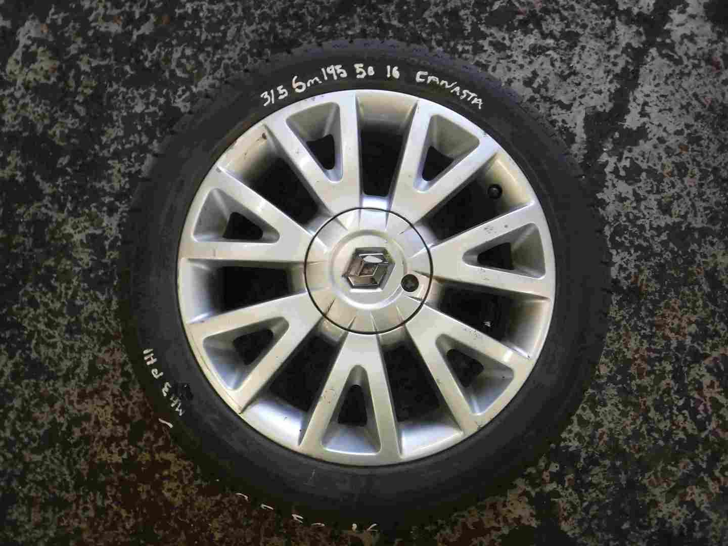 Renault Clio MK3 2005-2012 Canasta Alloy Wheel + Tyre 195 50 16inch 6mm 3/5