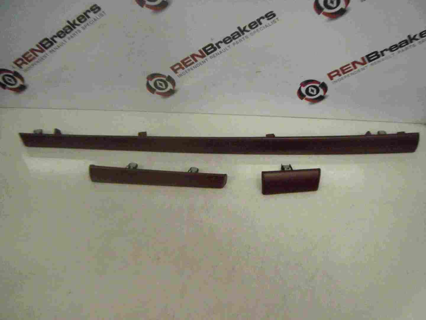Renault Clio MK3 2005-2012 Dashbard Inserts Mouldings Red Rip Curl