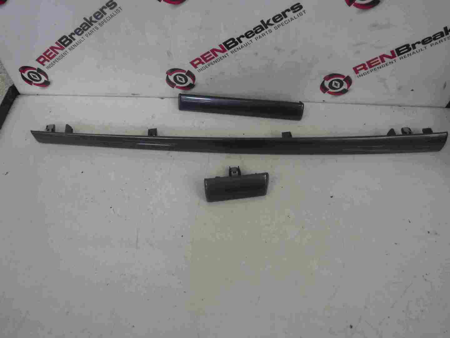 Renault Clio MK3 2005-2012 Dashboard Insert Trims Gloss Grey