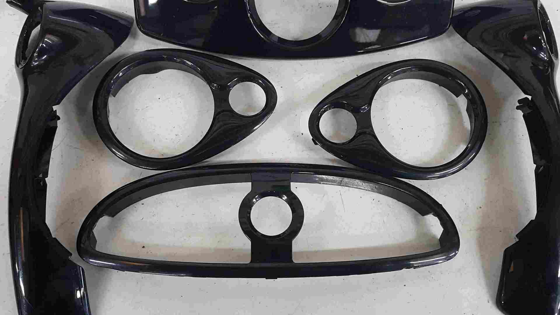 Thumb 5 Renault Clio MK3 2005-2012 Dashboard Set Trims Surround Gloss Black Handle Vents