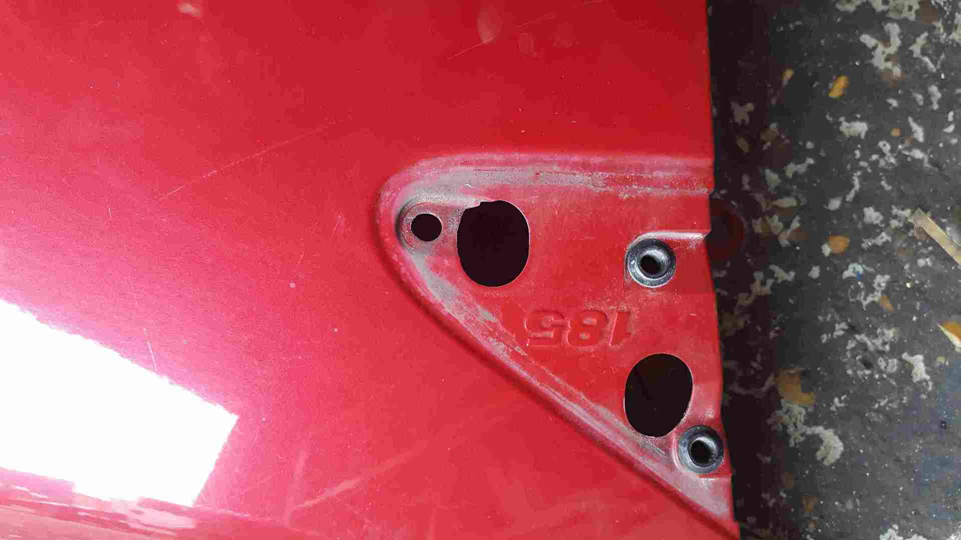 Renault Clio MK3 2005-2012 Drivers OS Wing Red TENNJ 185