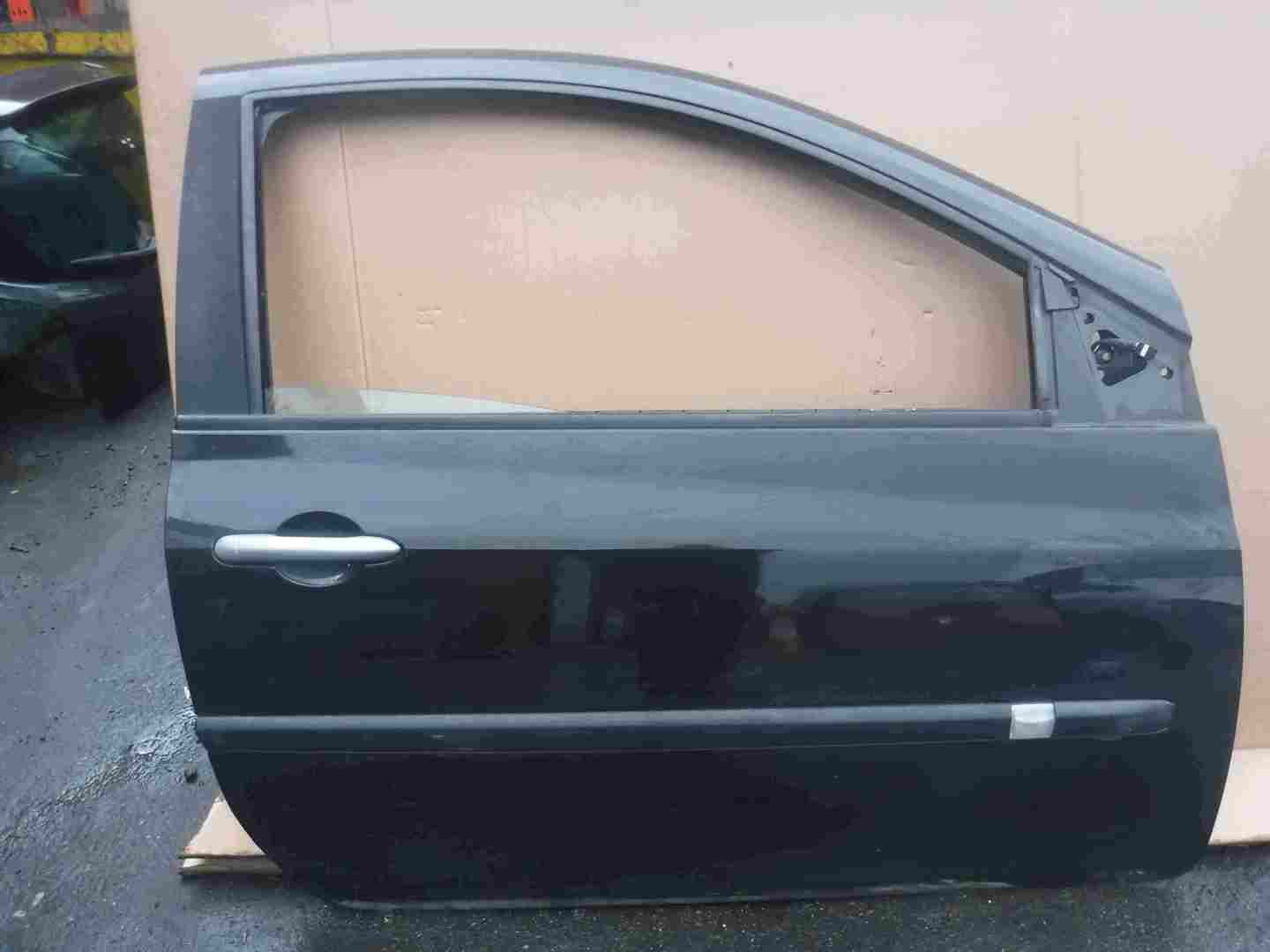 Renault Clio MK3 2005-2012 Drivers OSF Front Door Black 676 3dr