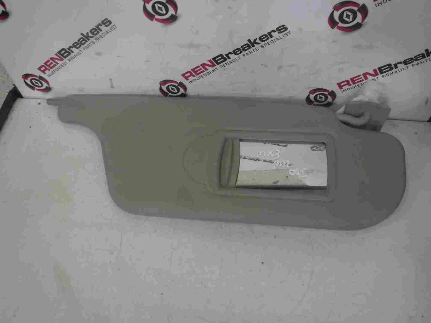 Renault Clio MK3 2005-2012 Drivers OSF Front Sun Visor .