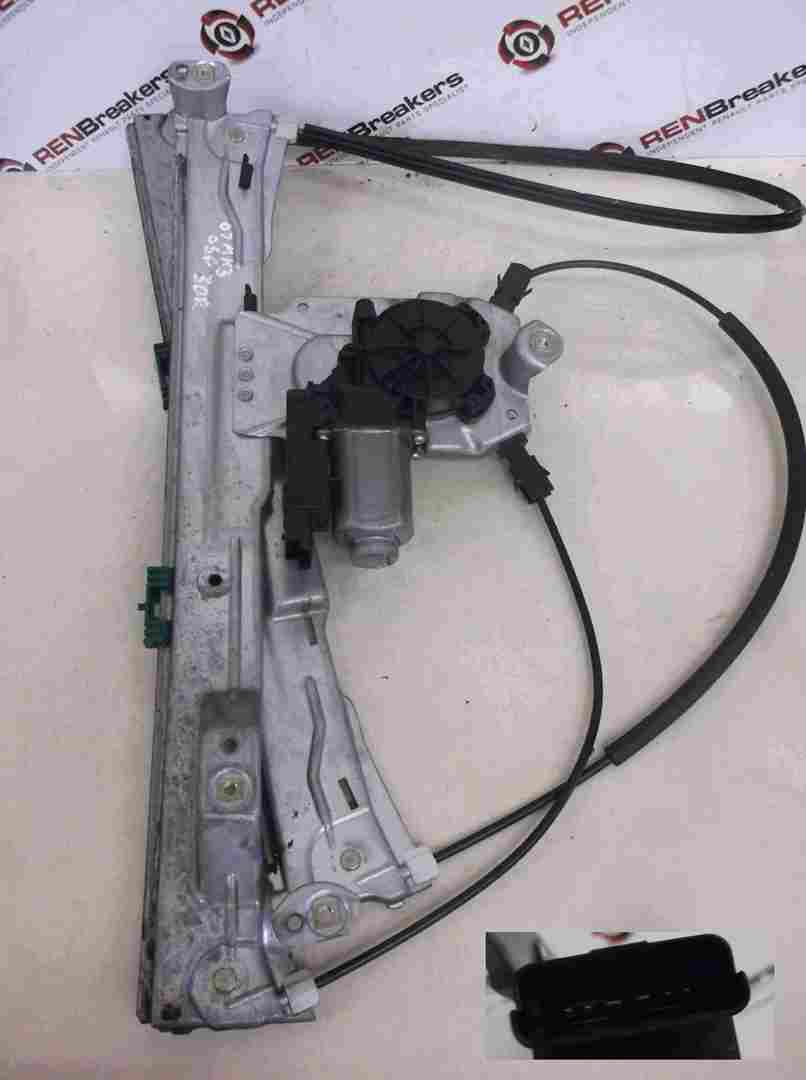 Renault Clio MK3 2005-2012 Drivers OSF Front Window Motor  Regulator 3DR 6 pin