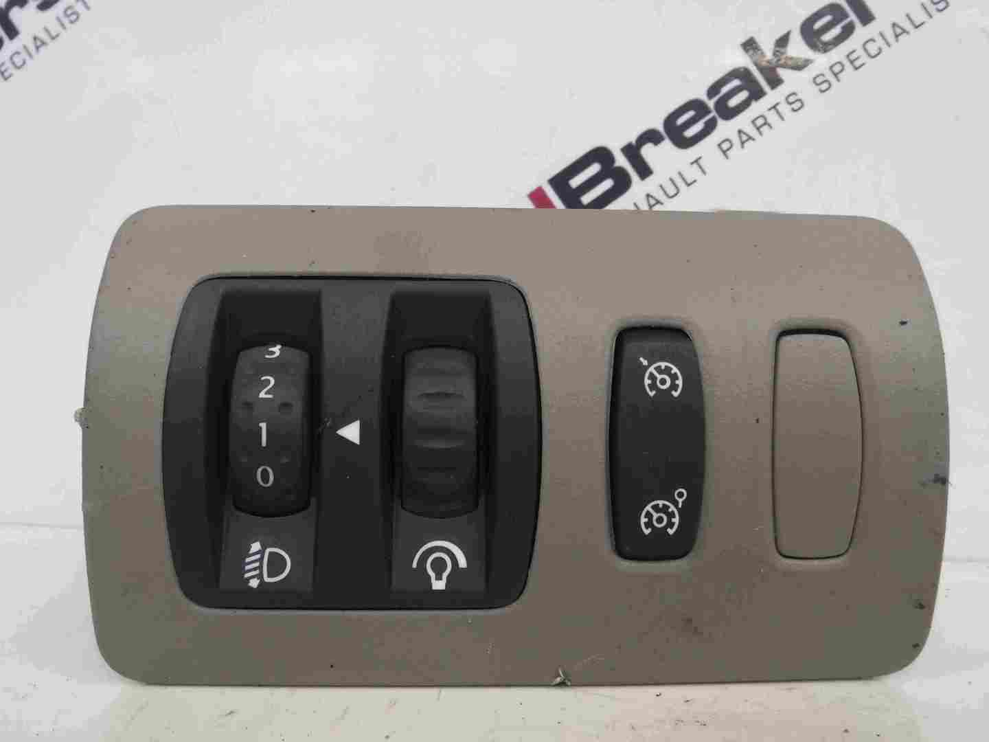 Renault Clio MK3 2005-2012 Headlight Adjuster Panel Cruise Control Switch Beige