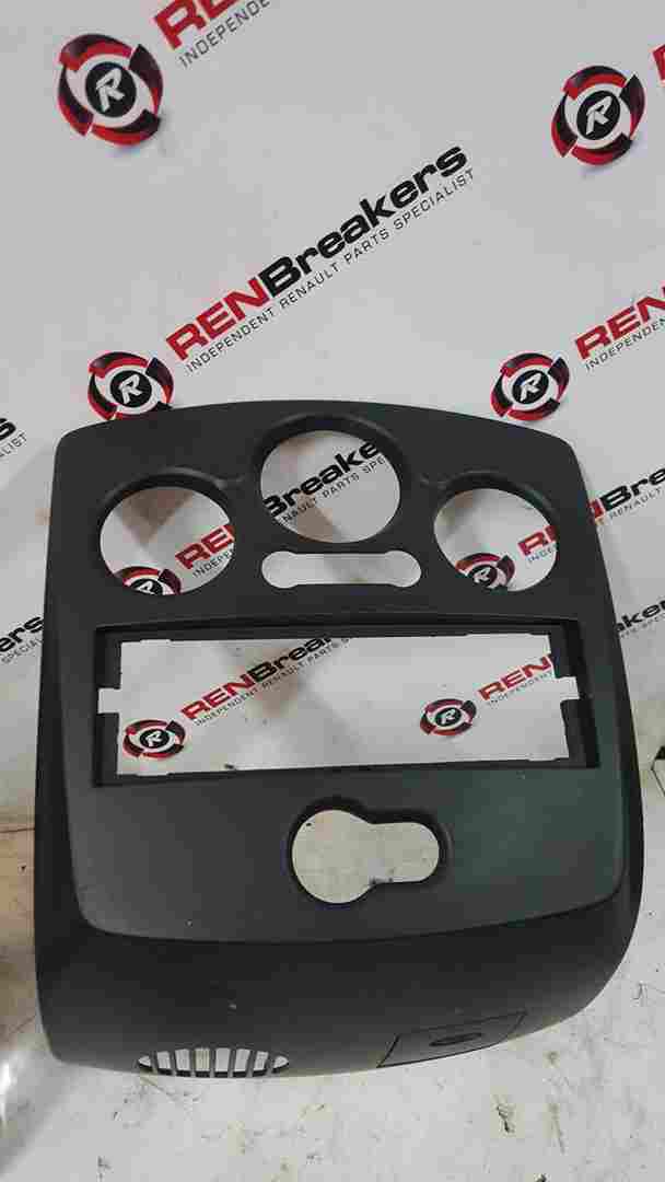 Renault Clio MK3 2005-2012 Heater Controls Cd Surround Plastic Black Plain