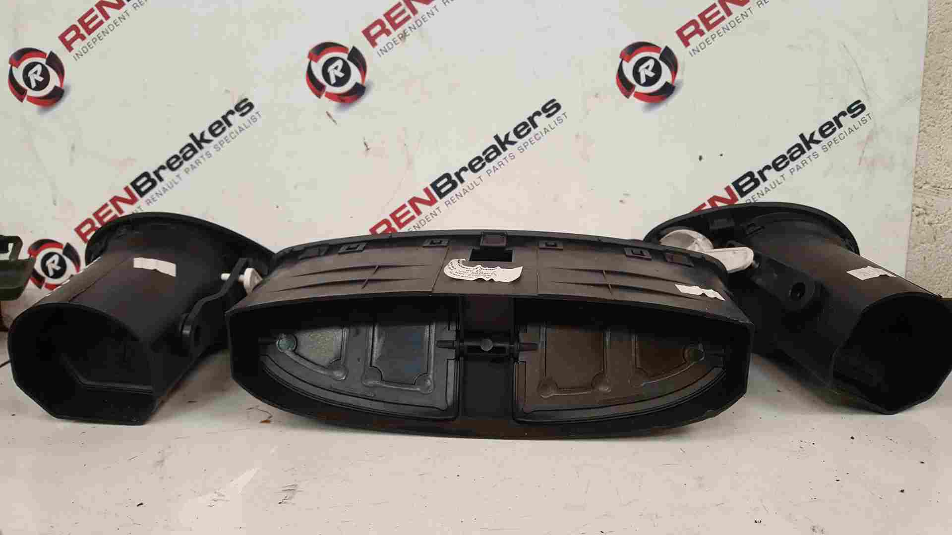 Thumb 3 Renault Clio MK3 2005-2012 Heater Vents SET Plain Matt Black