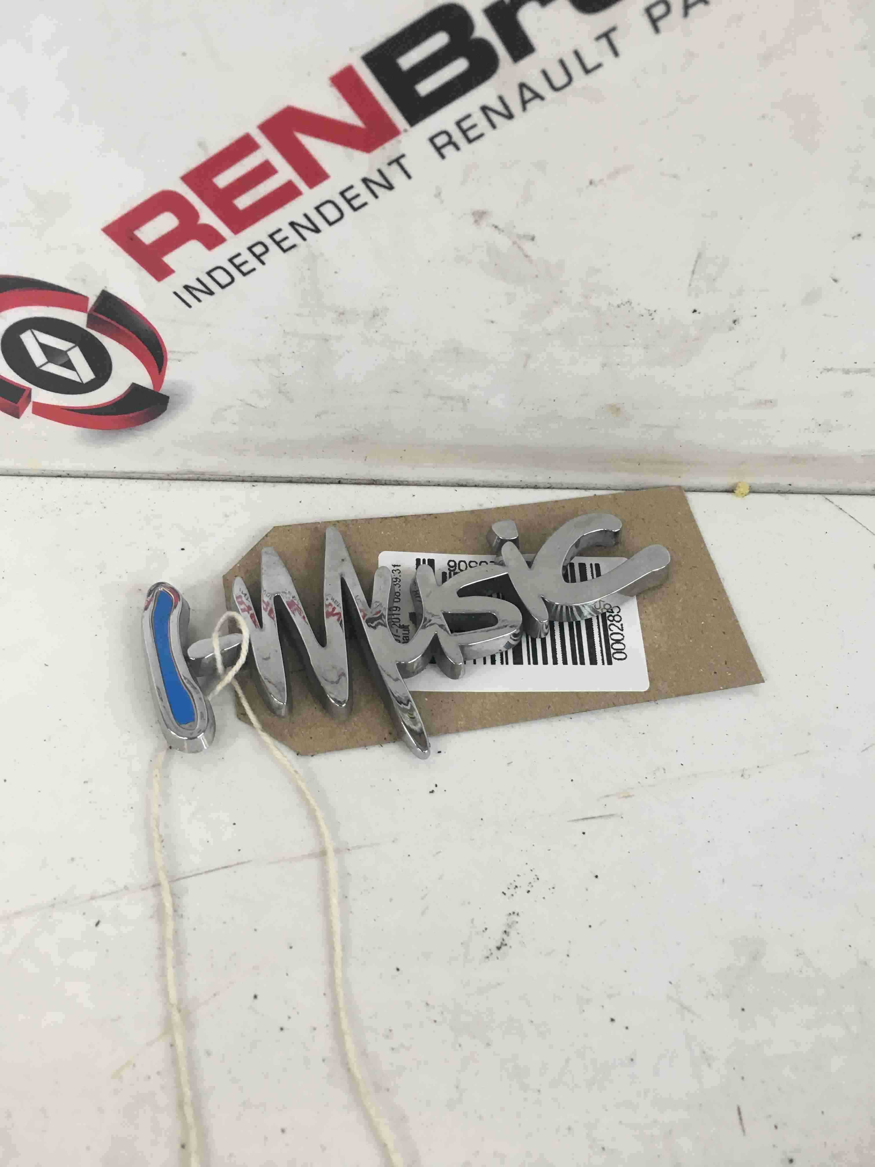 Renault Clio MK3 2005-2012 imusic i-music Badge Boot Emblem Blue Letter