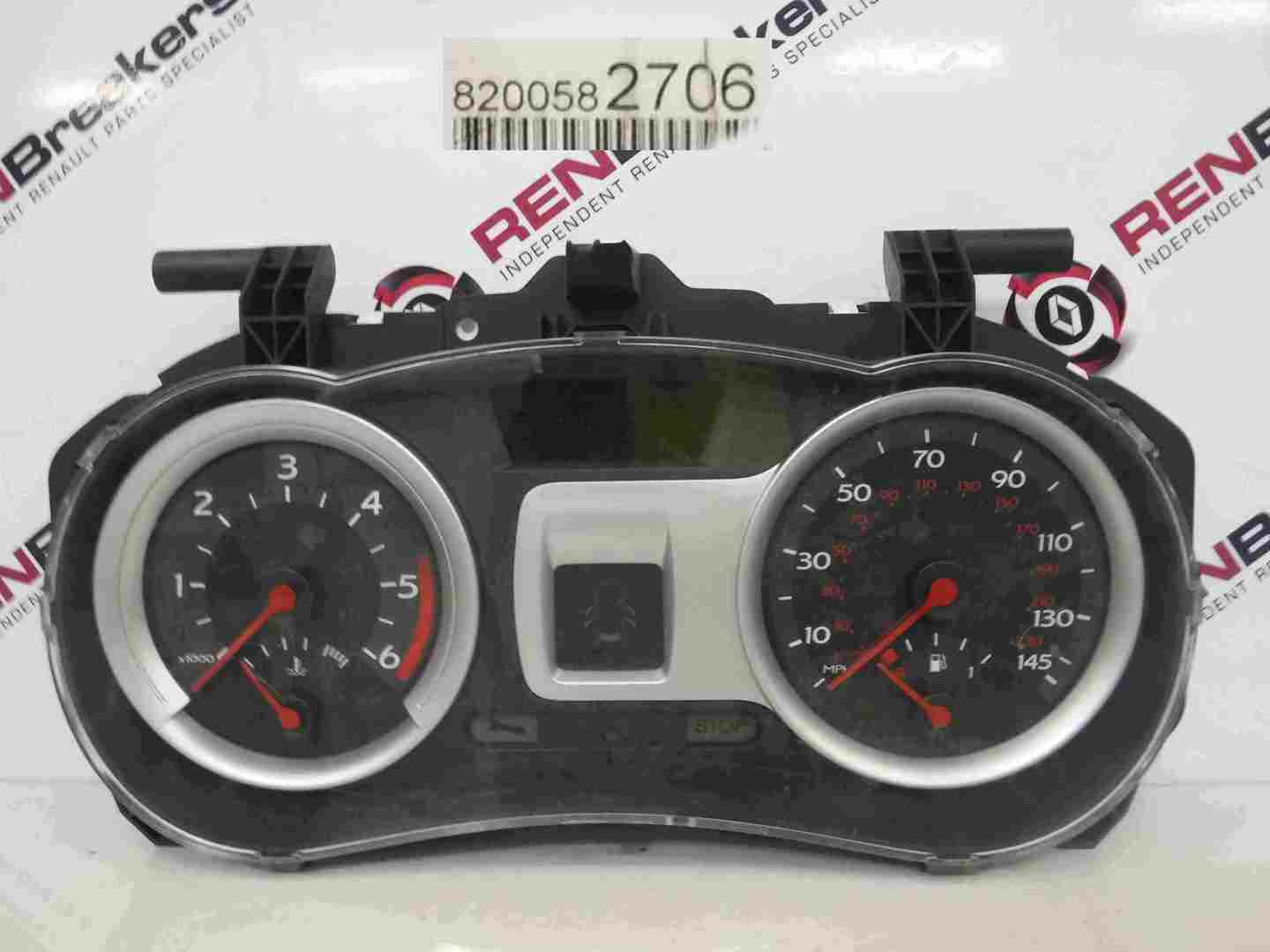 Renault Clio MK3 2005-2012 Instrument Panel Dials Clocks 133K 8200582706