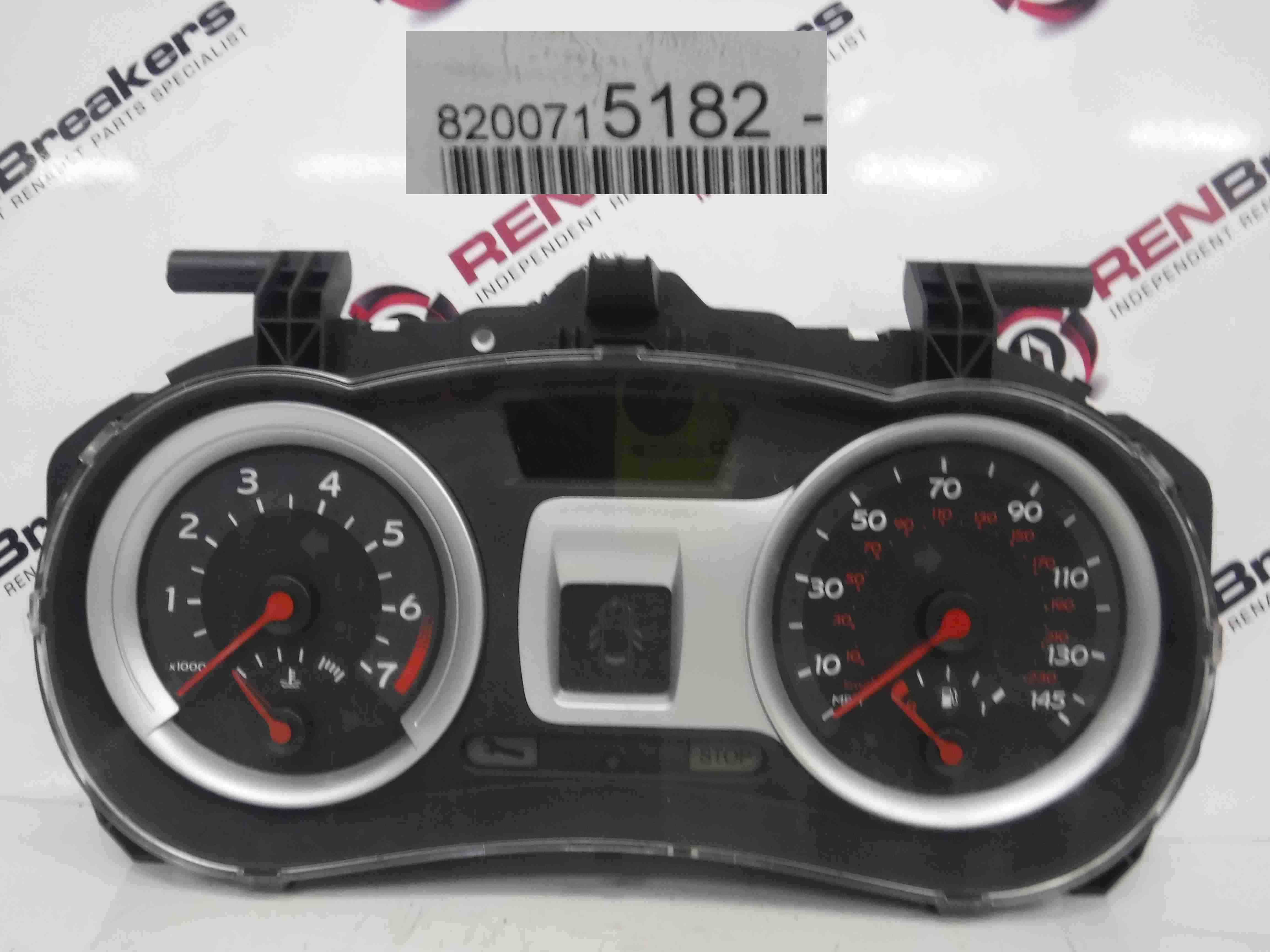 Renault Clio MK3 2005-2012 Instrument Panel Dials Clocks 80K 8200715182