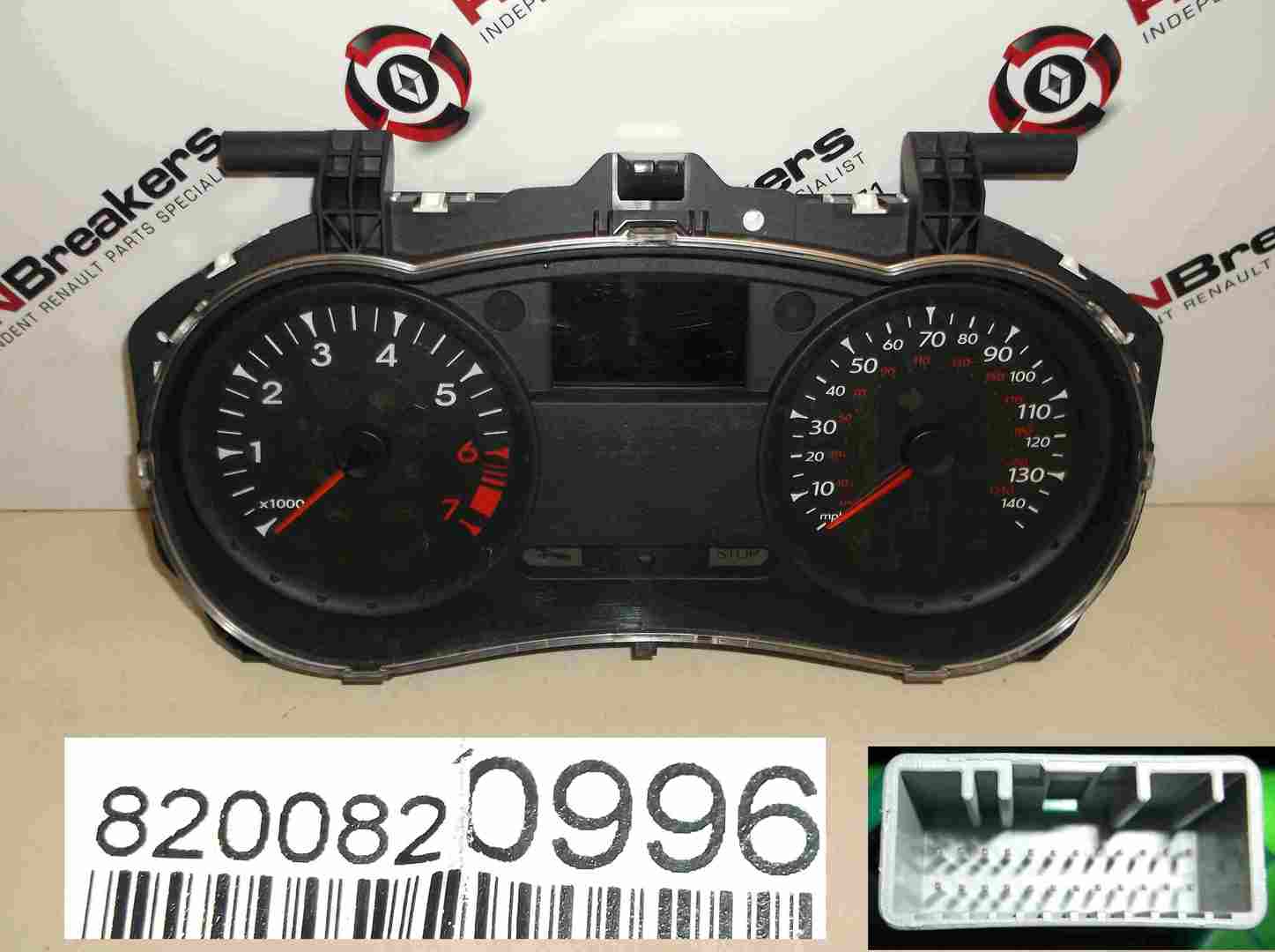 Renault Clio MK3 2005-2012 Instrument Panel Dials Clocks Gauges 66k 8200820996
