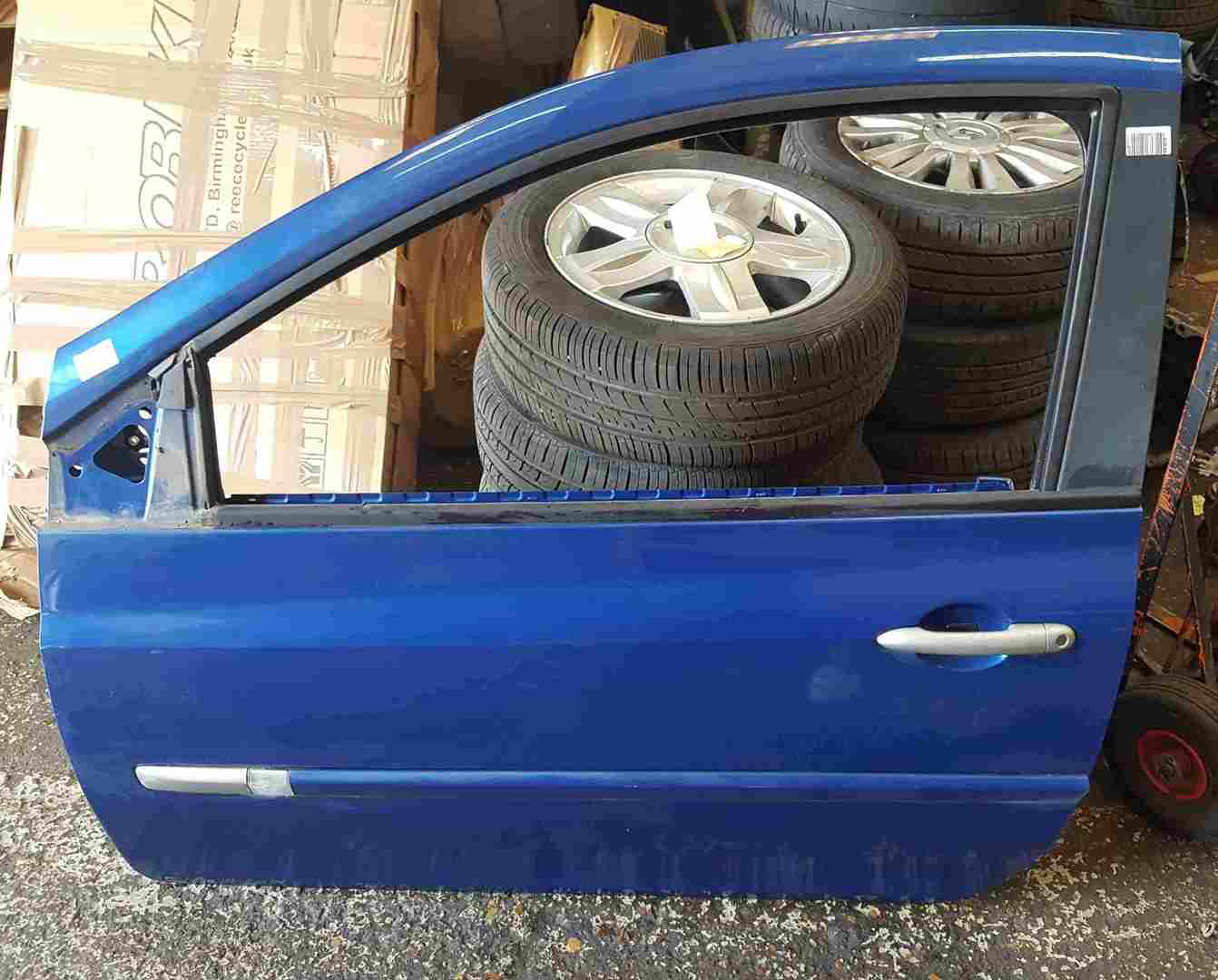 Thumb 3 Renault Clio MK3 2005-2012 Passenger NSF Front Door Blue TERNA 3dr