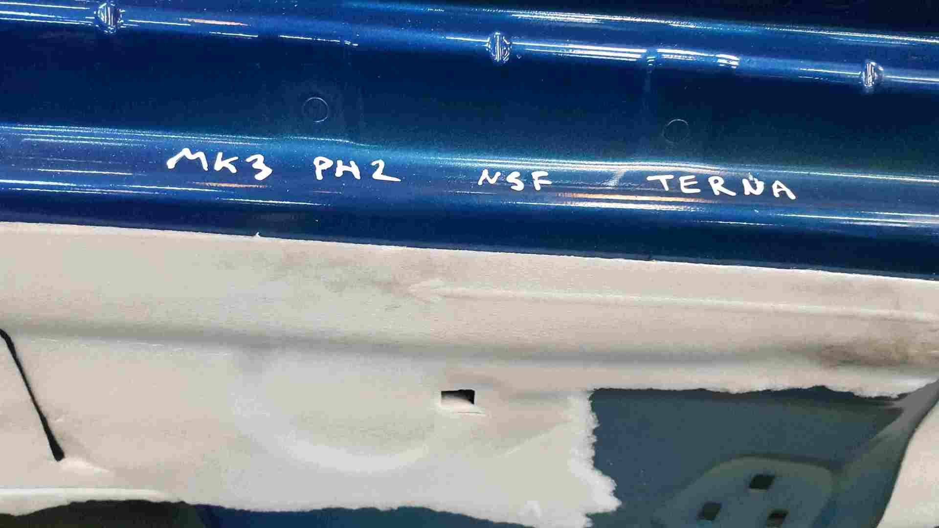 Thumb 2 Renault Clio MK3 2005-2012 Passenger NSF Front Door Blue TERNA 3dr