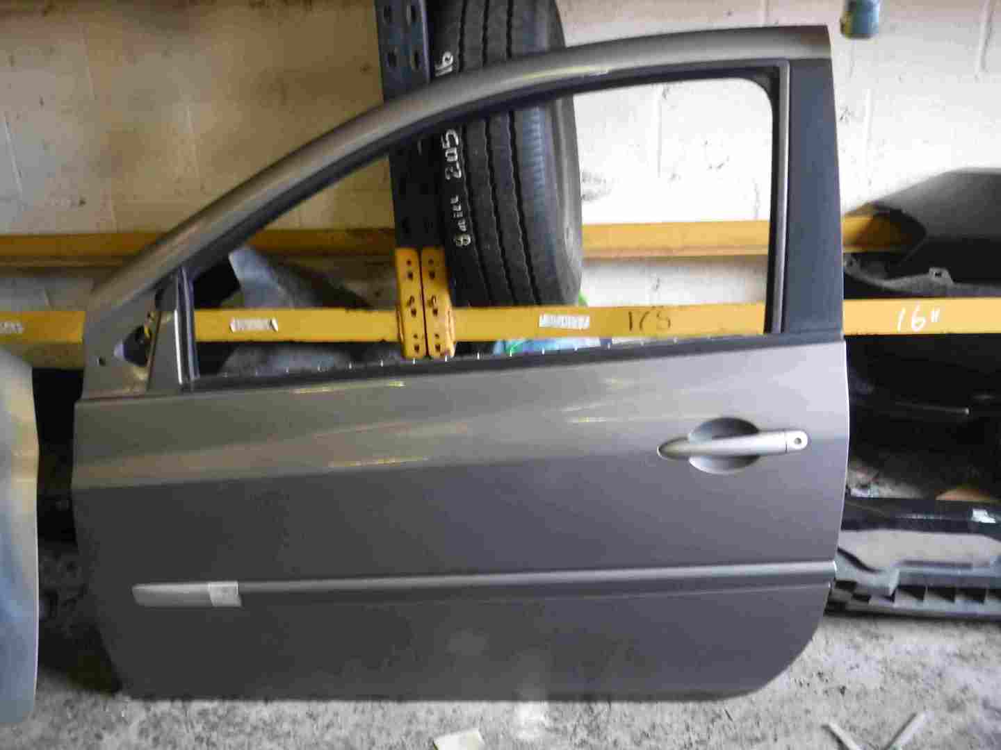 Renault Clio MK3 2005-2012 Passenger NSF Front Door Grey TEKNG 3dr