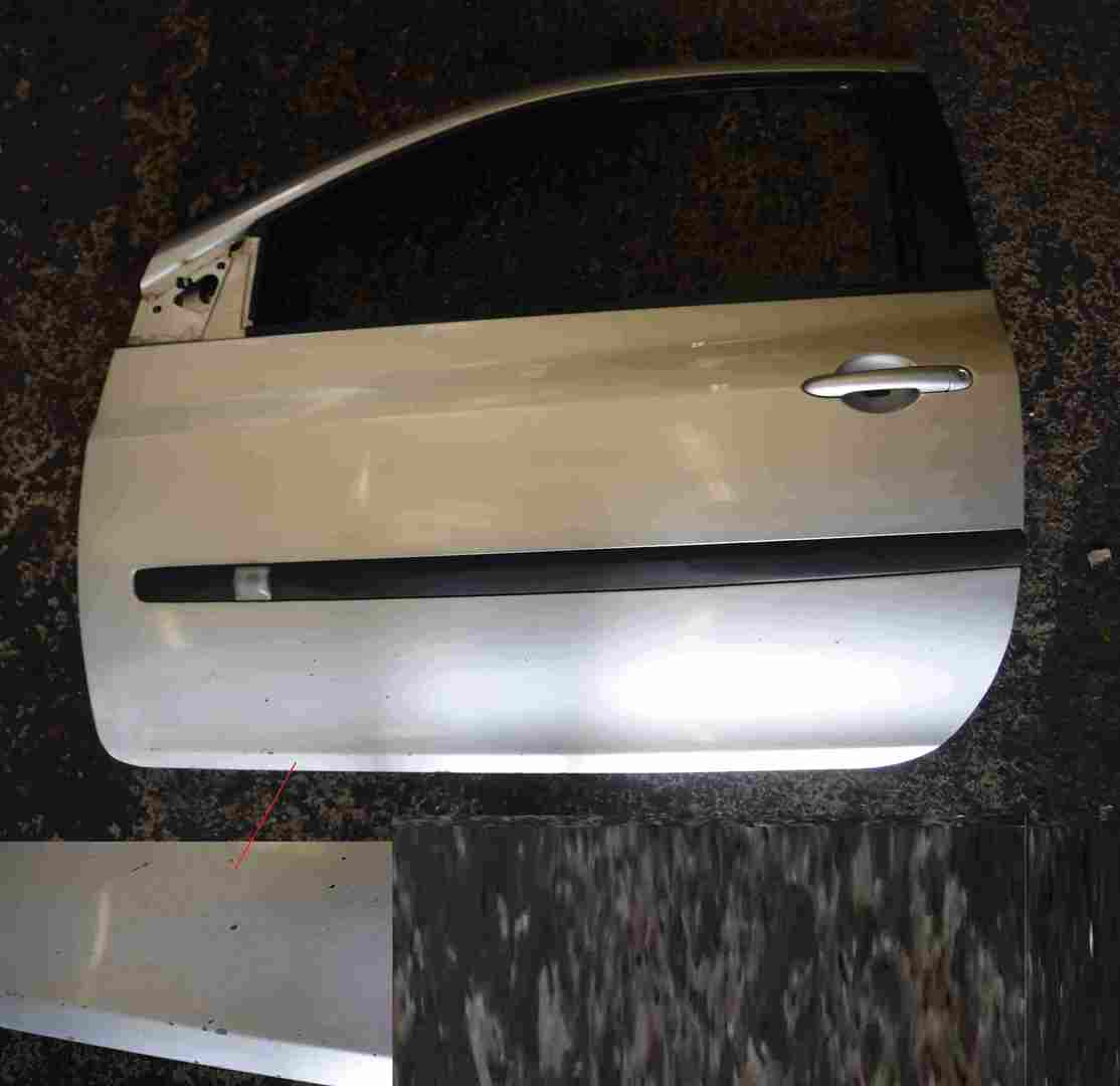 Renault Clio MK3 2005-2012 Passenger NSF Front Door Silver TED69 3dr