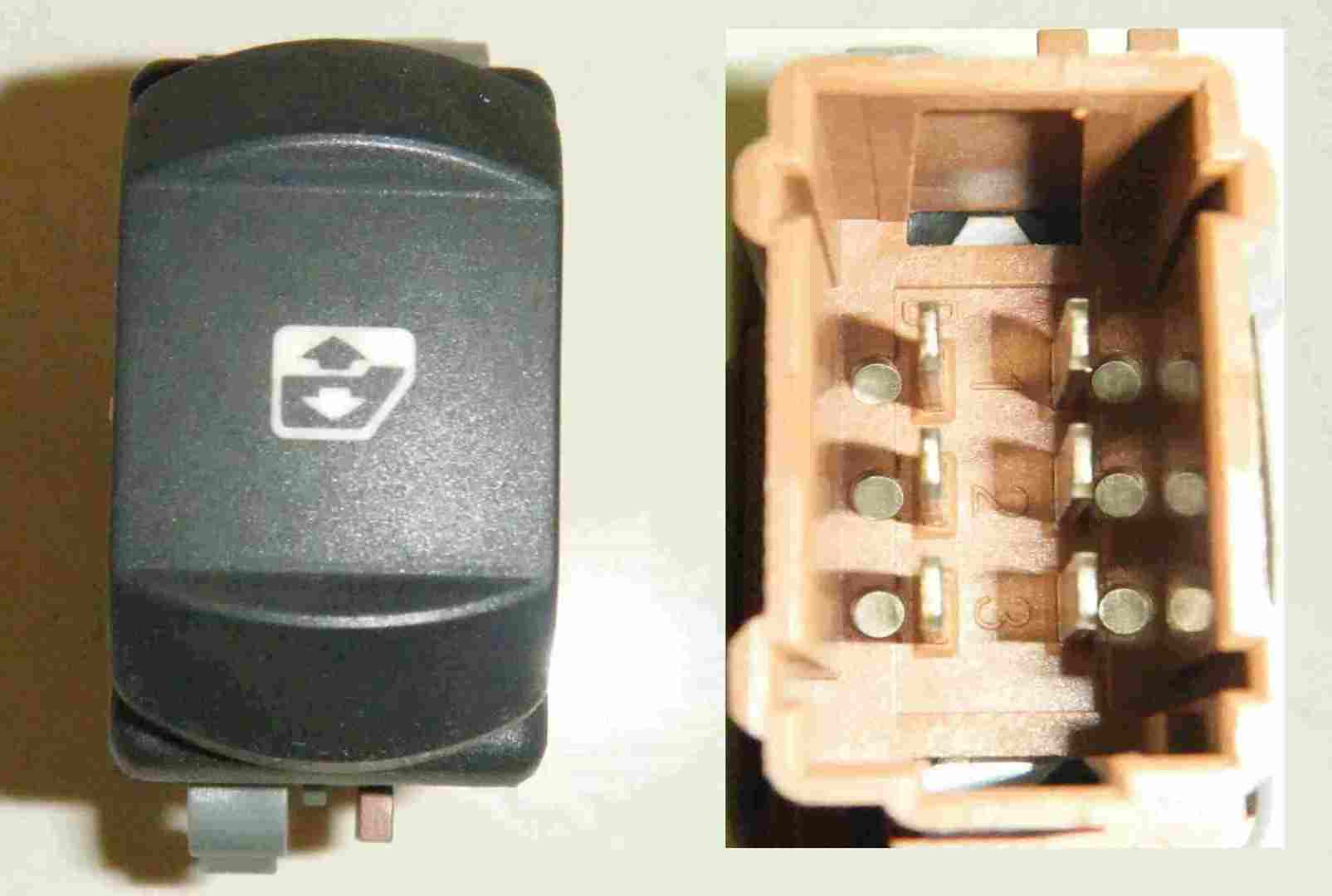 Renault Clio MK3 2005-2012 Passenger NSF Front Electric Window Switch