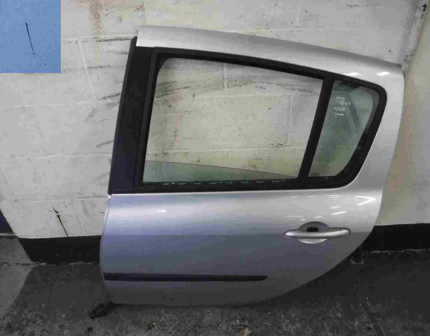 Renault Clio MK3 2005-2012 Passenger NSR Rear Door Silver TED69