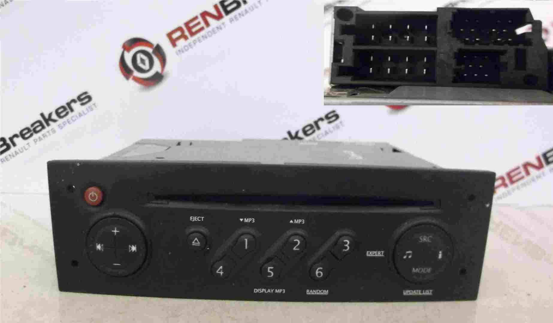 Renault Clio MK3 2005-2012 Radio Cd Player Update List MP3 + Code 8200401291