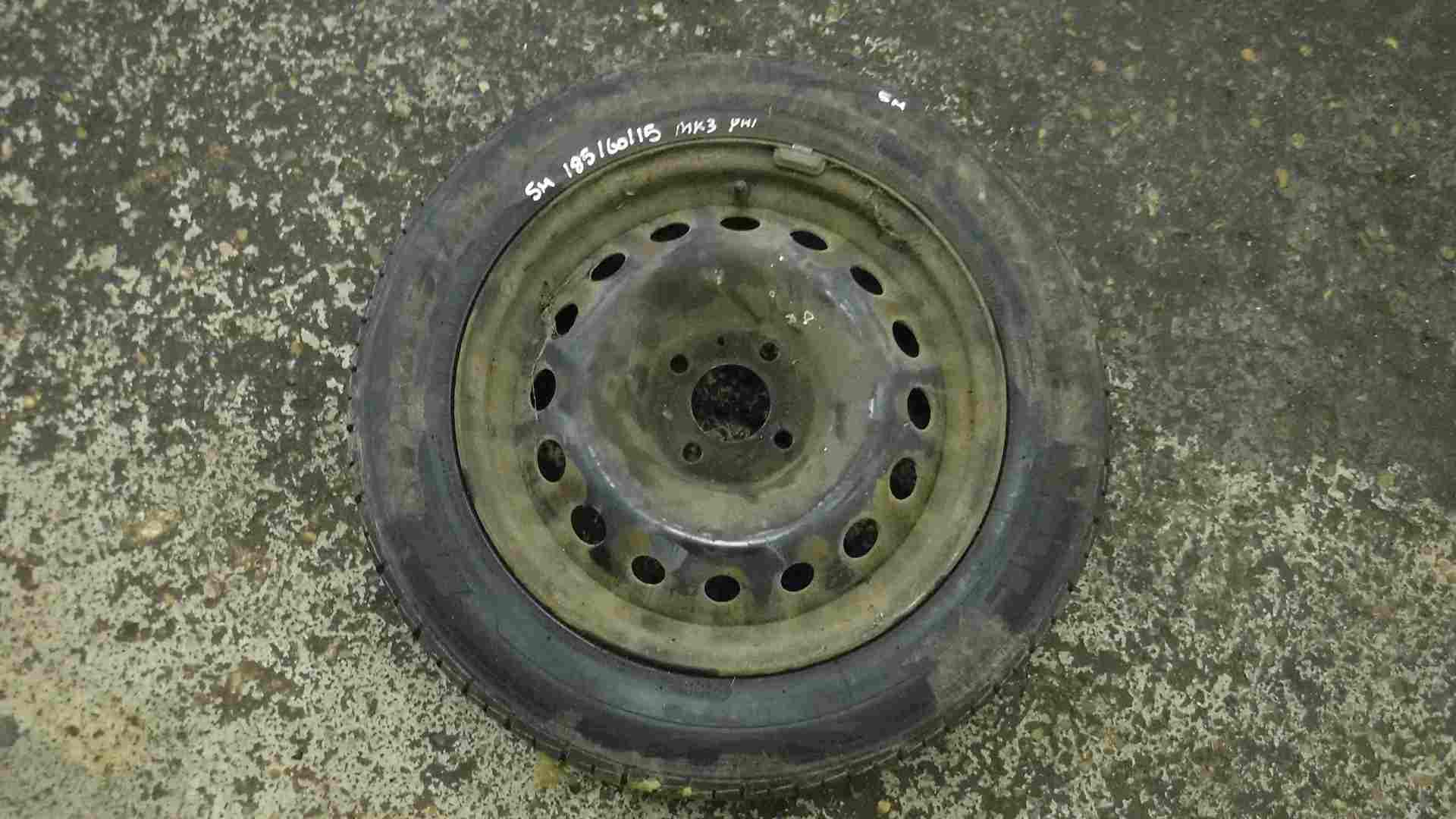 Renault Clio MK3 2005-2012 Steel Wheel Rim + Tyre 185 60 15 5mm Tread 3/5