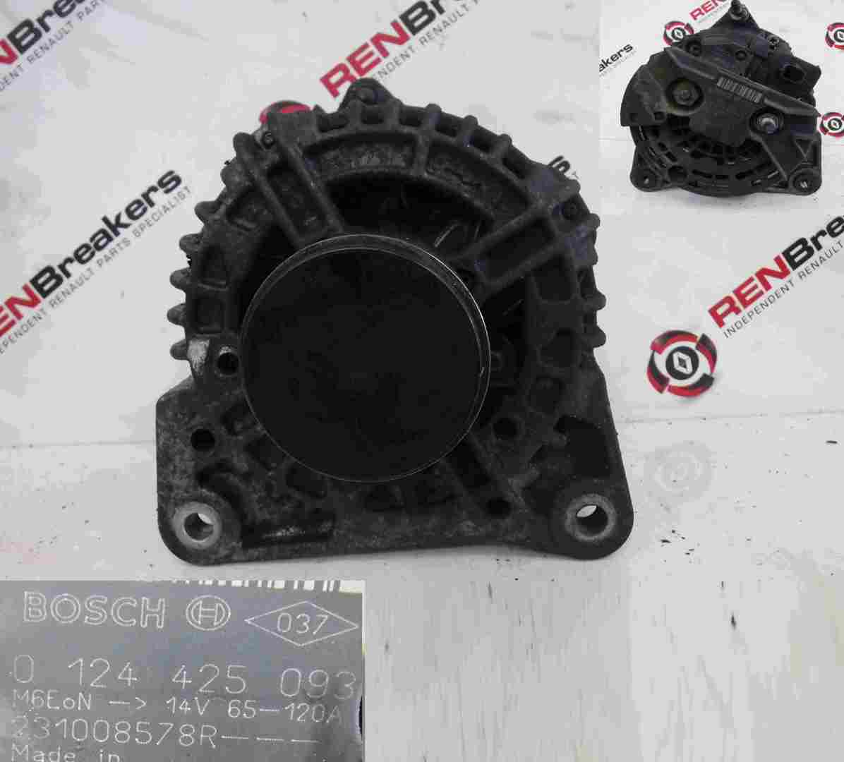 Renault Clio MK3 2009-2012 1.5 dCi Alternator K9K 770 0124425093 231008578R