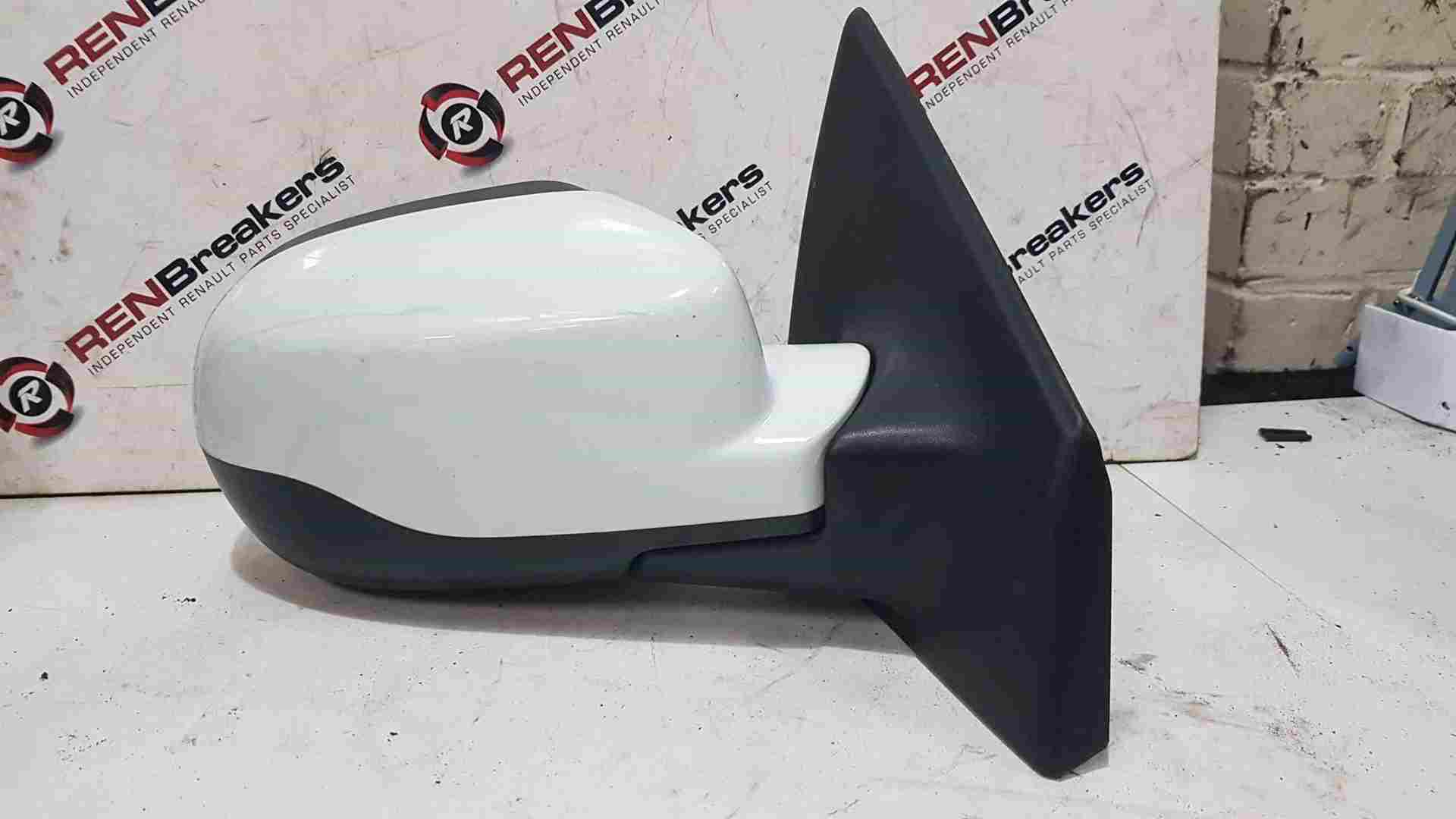 Renault Clio MK3 2009-2012 Drivers Os OSF Wing Mirror White Ov369