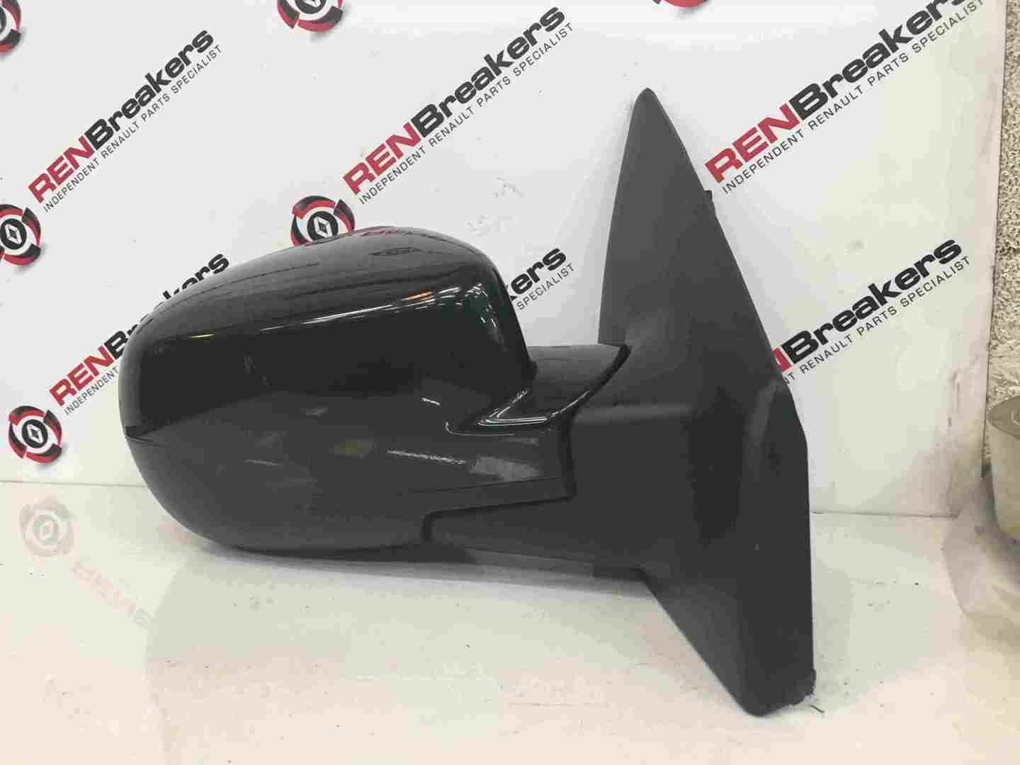 Renault Clio MK3 2009-2012 Drivers OS Wing Mirror Black 676 FACELIFT
