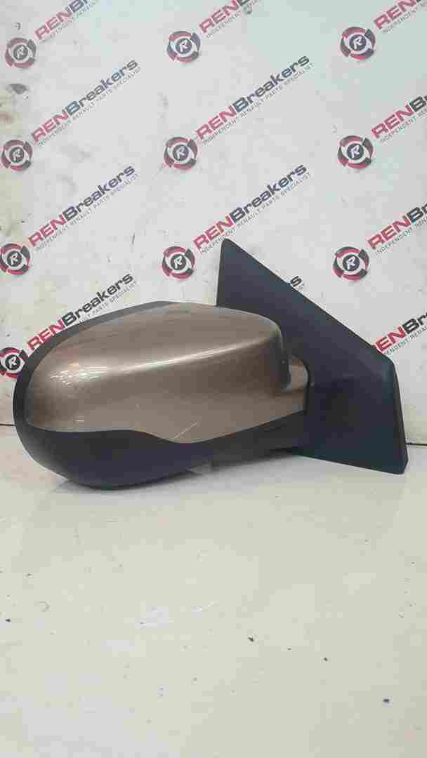 Renault Clio MK3 2009-2012 Drivers Os Wing Mirror Gold Beige Tehnk