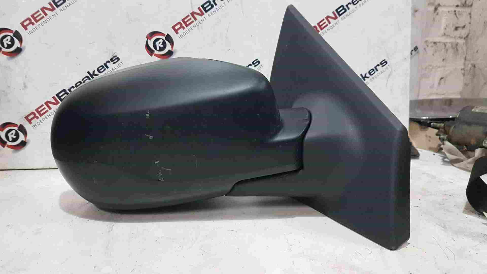 Thumb 2 Renault Clio MK3 2009-2012 Drivers Os Wing Mirror Plain Black Electric