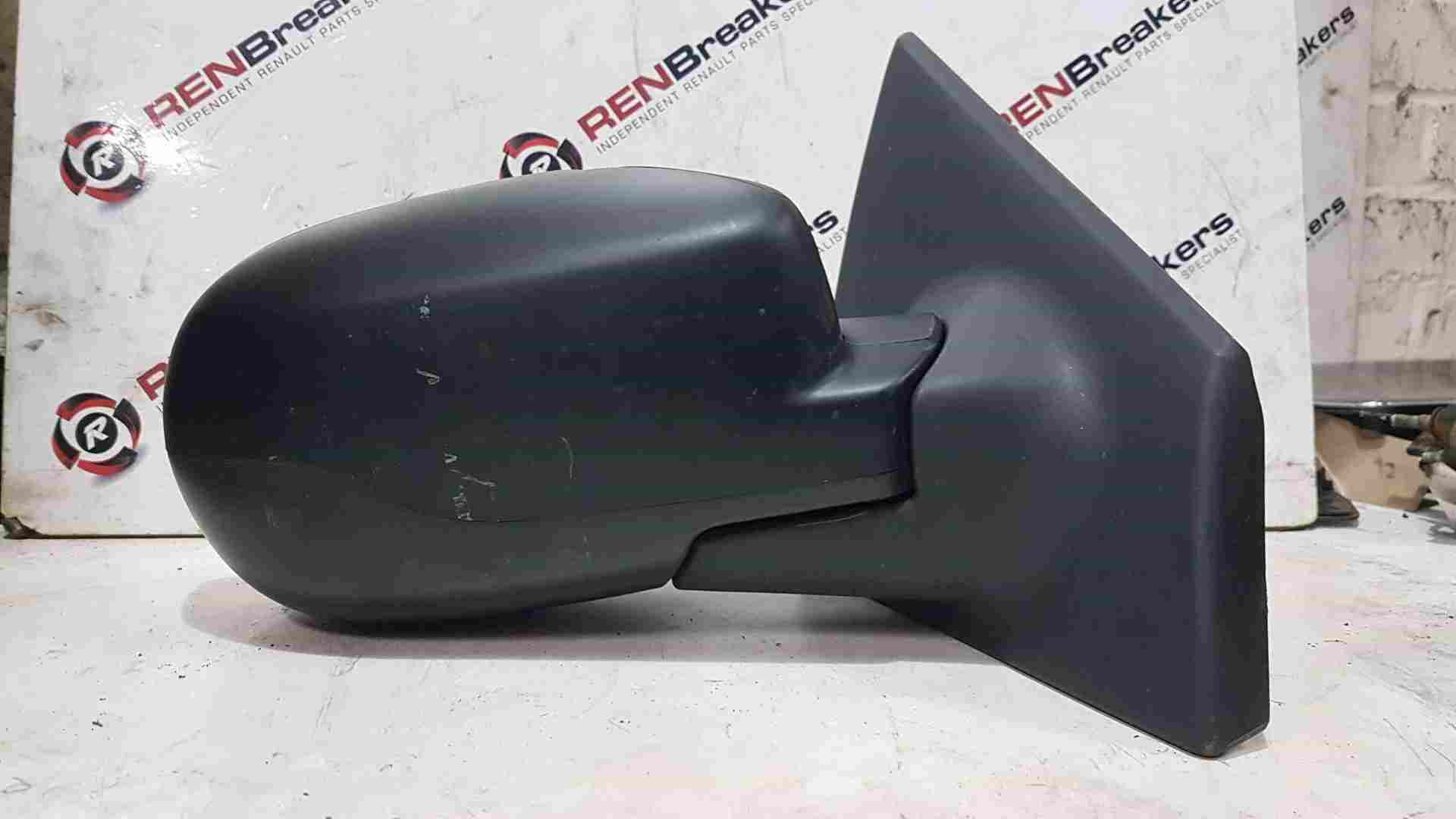 Thumb 5 Renault Clio MK3 2009-2012 Drivers Os Wing Mirror Plain Black Electric
