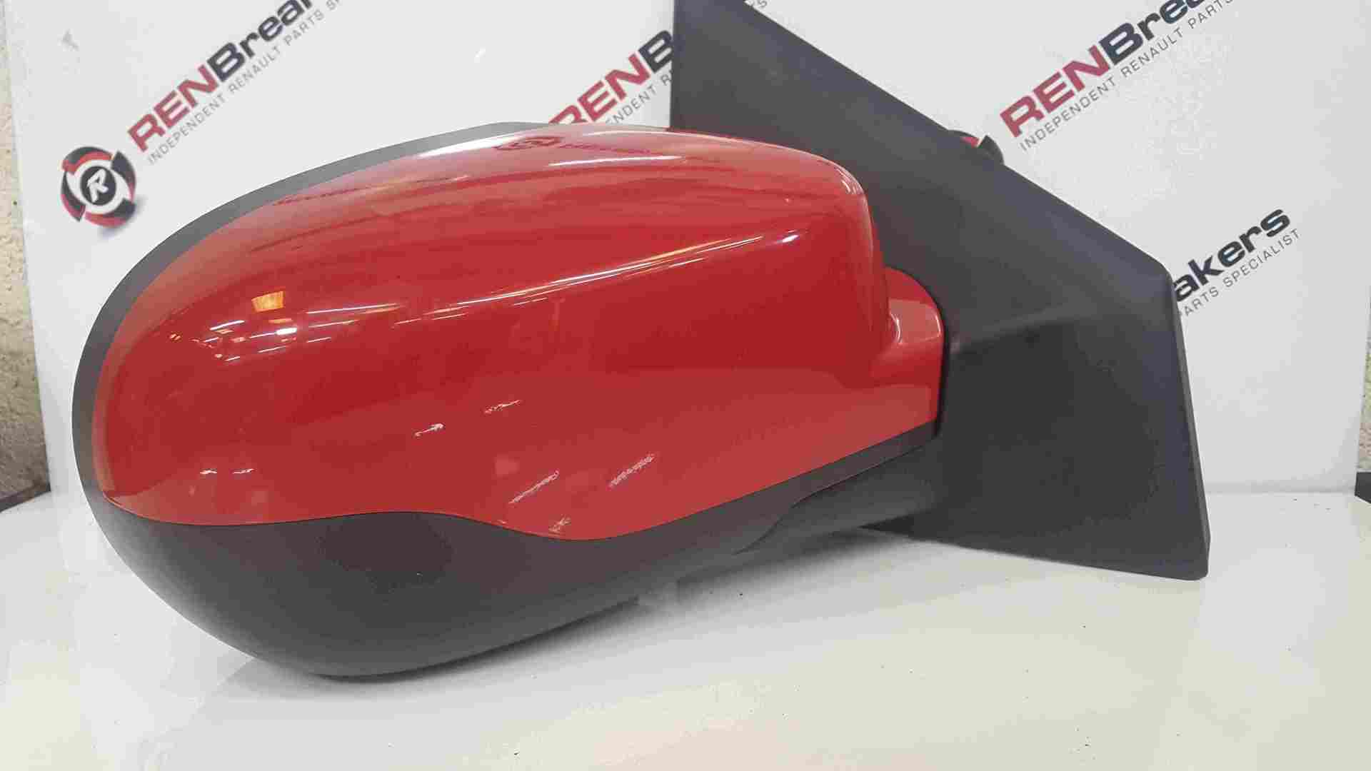 Renault Clio MK3 2009-2012 Drivers OS Wing Mirror Red 727