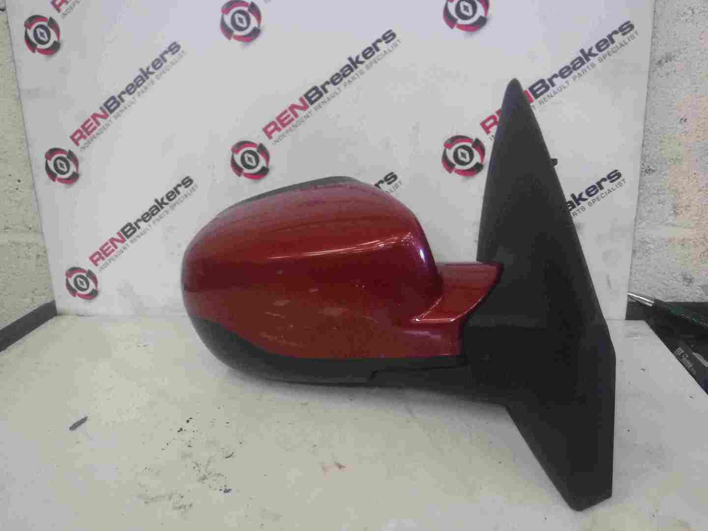 Renault Clio MK3 2009-2012 Drivers OS Wing Mirror Red TENNJ