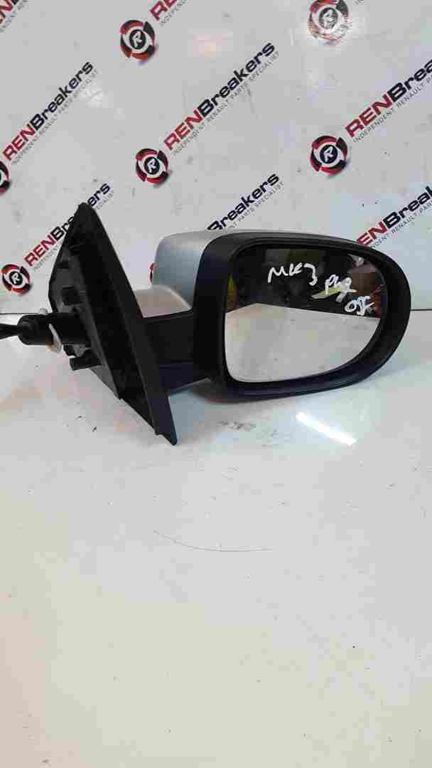 Thumb 3 Renault Clio MK3 2009-2012 Drivers Os Wing Mirror Silver Facelift Manual