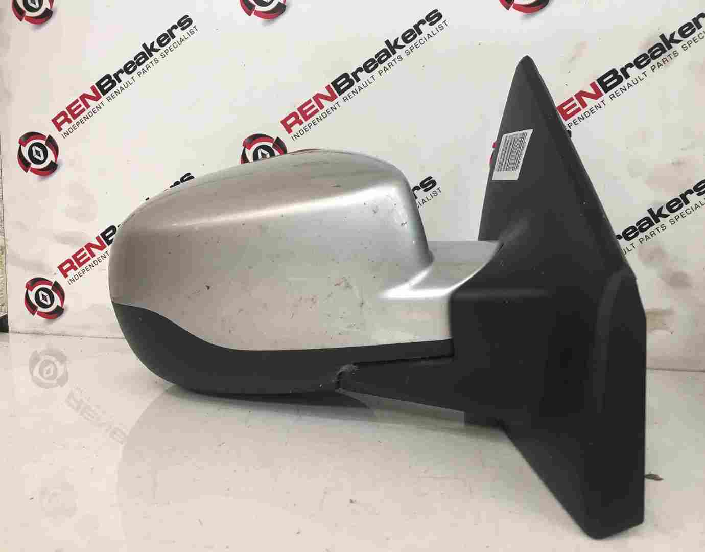 Renault Clio MK3 2009-2012 Drivers OS Wing Mirror Silver TED69 FACELIFT