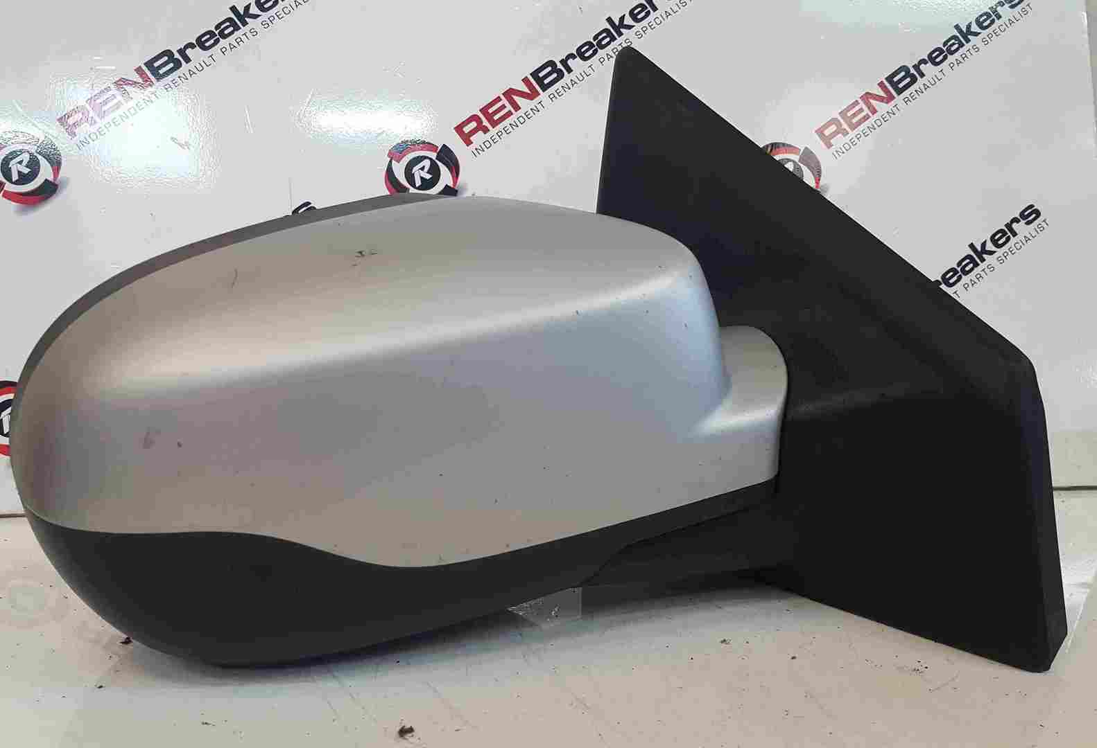 Renault Clio MK3 2009-2012 Drivers OS Wing Mirror Silver