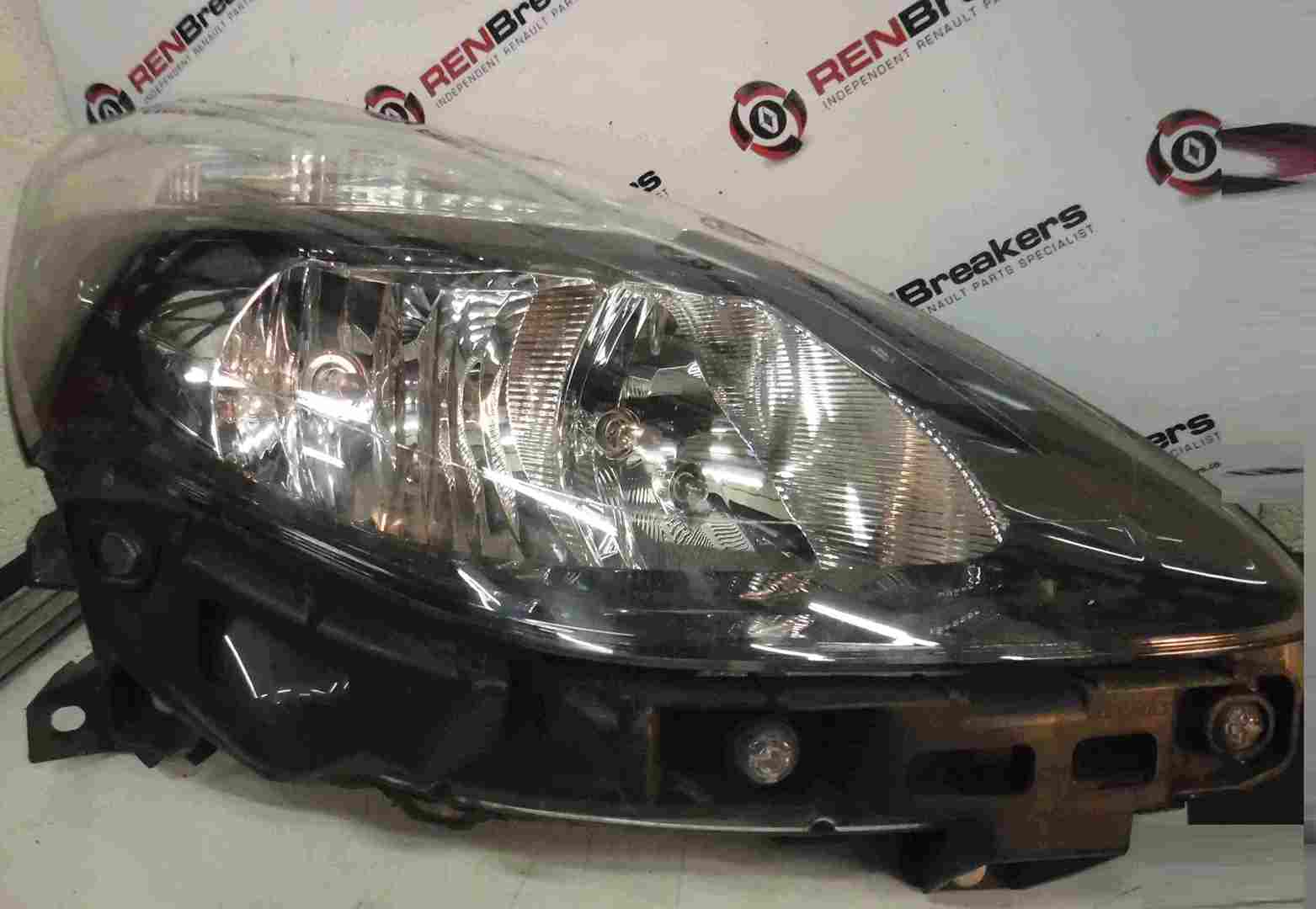 Renault Clio MK3 2009-2012 Drivers OSF Front Headlight Black Backing Cloudy